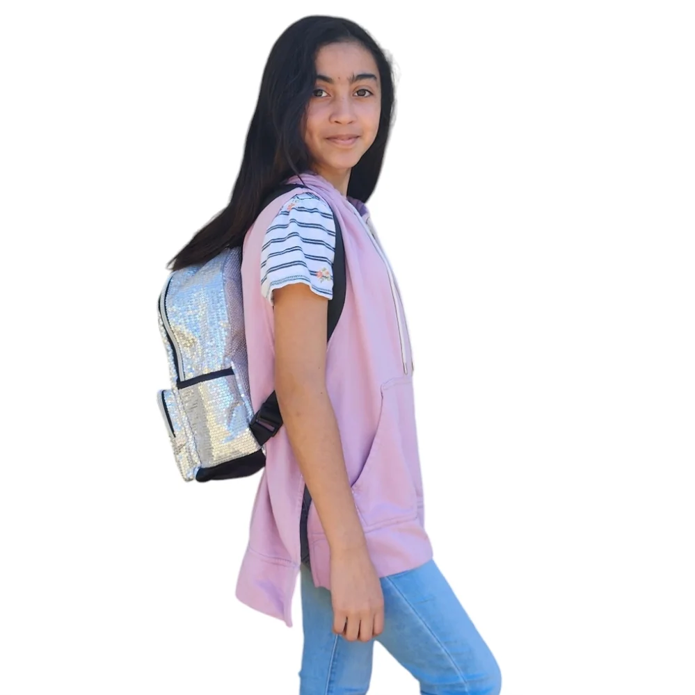 Silver Sequins Dance Backpack